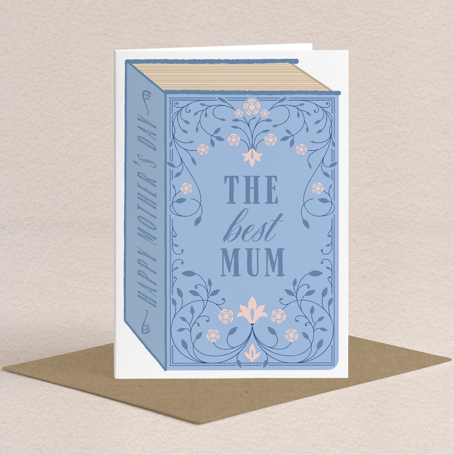 Book Greeting Card "The Best Mum" Mother's Day Card