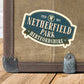 Pride and Prejudice Netherfield Park Vintage Travel Label Vinyl Sticker