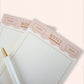 Pink Scalloped Border A6 Notepad