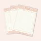 Pink Scalloped Border A6 Notepad