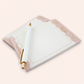 Pink Scalloped Border A6 Notepad