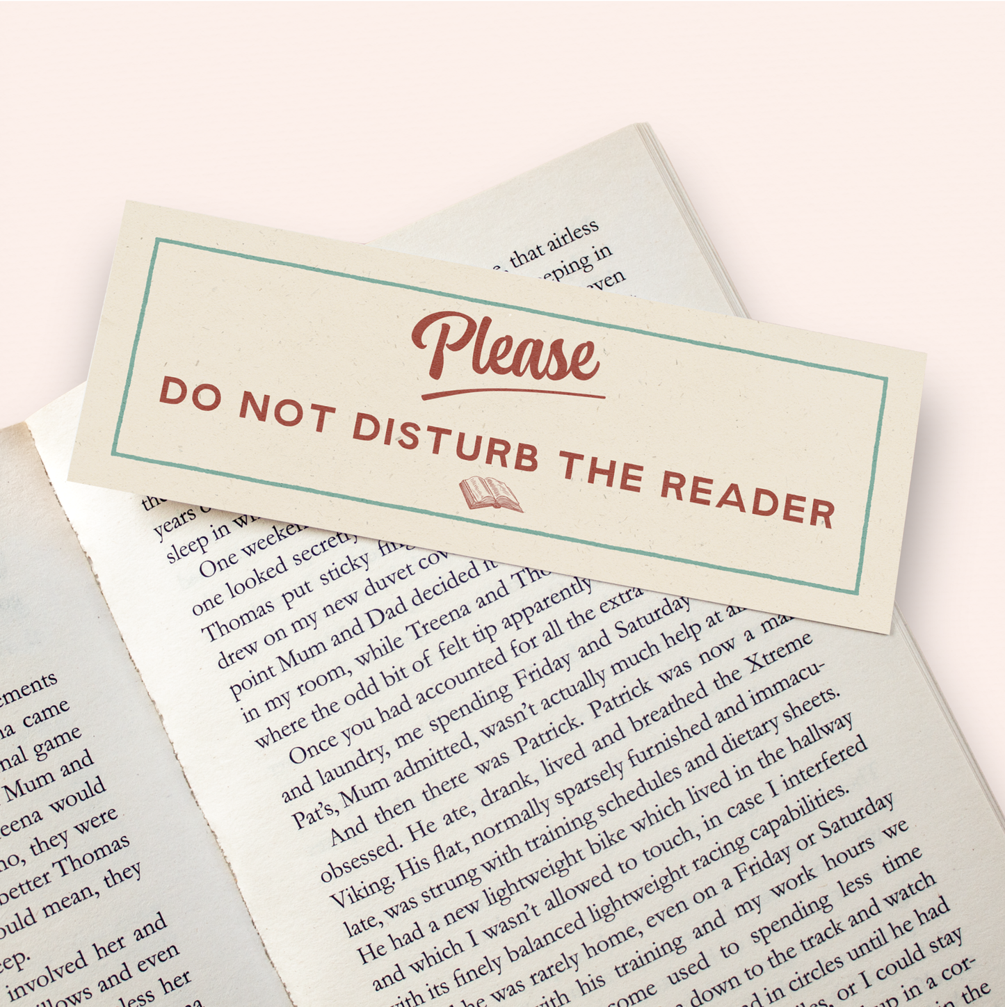 Do Not Disturb The Reader Bookmark