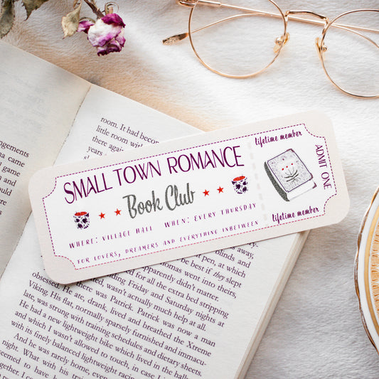 Small Town Romance Bookmark