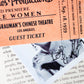 Old Hollywood Movie Ticket Bookmark