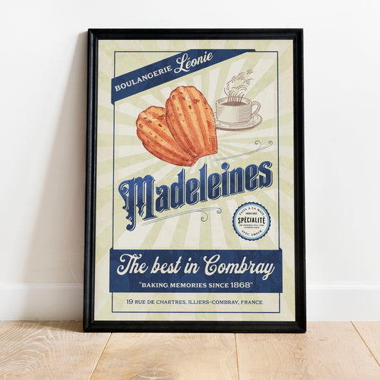 Proust 'In Search of Lost Time' Madeleine Poster Print (English)