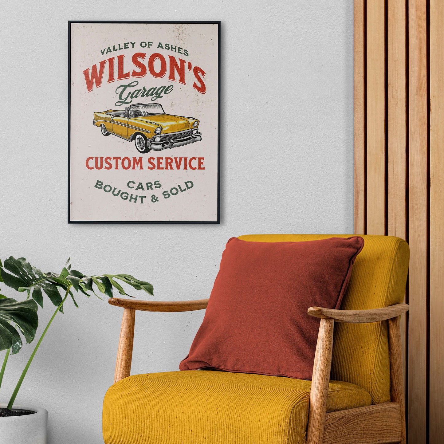 Wilson's Garage Vintage Poster Print