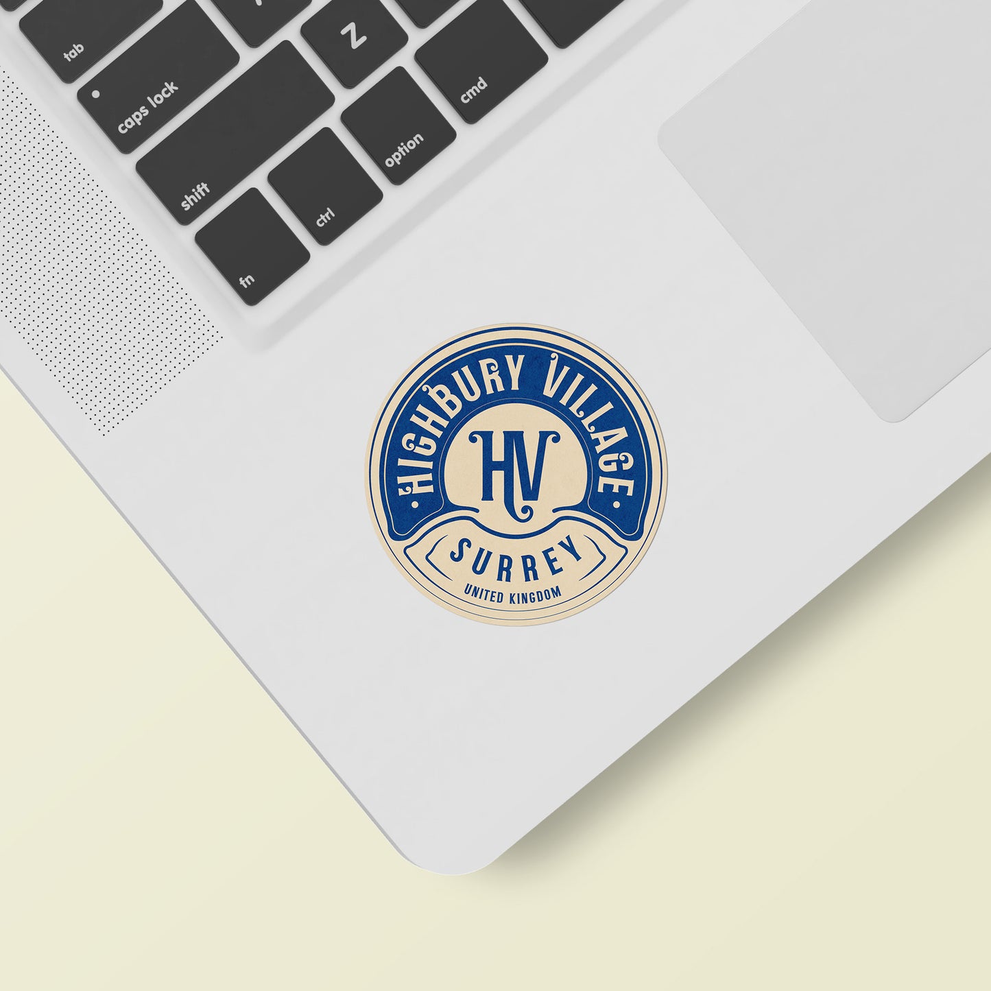 Emma Highbury Vintage Travel Label Vinyl Sticker