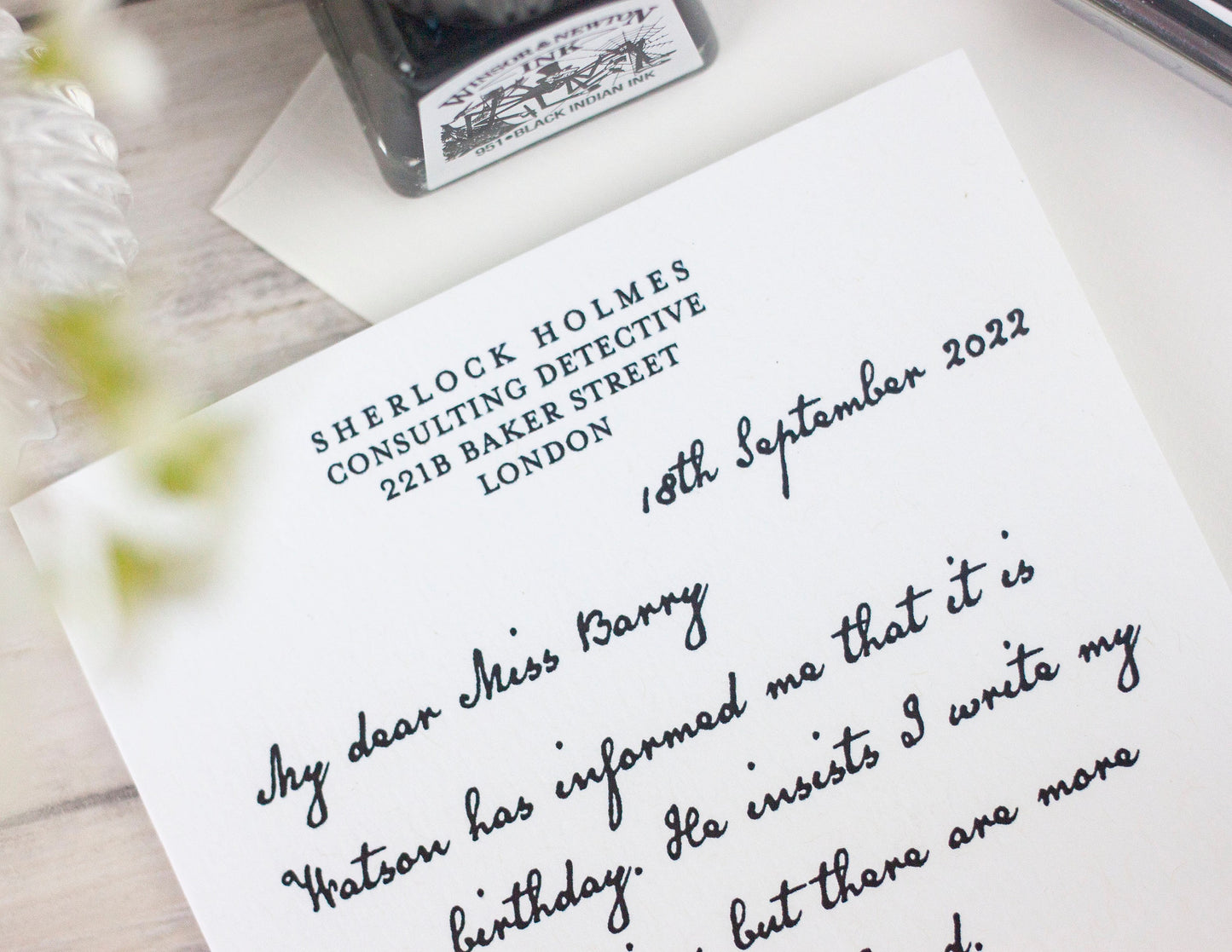 Personalised Sherlock Holmes Birthday Card