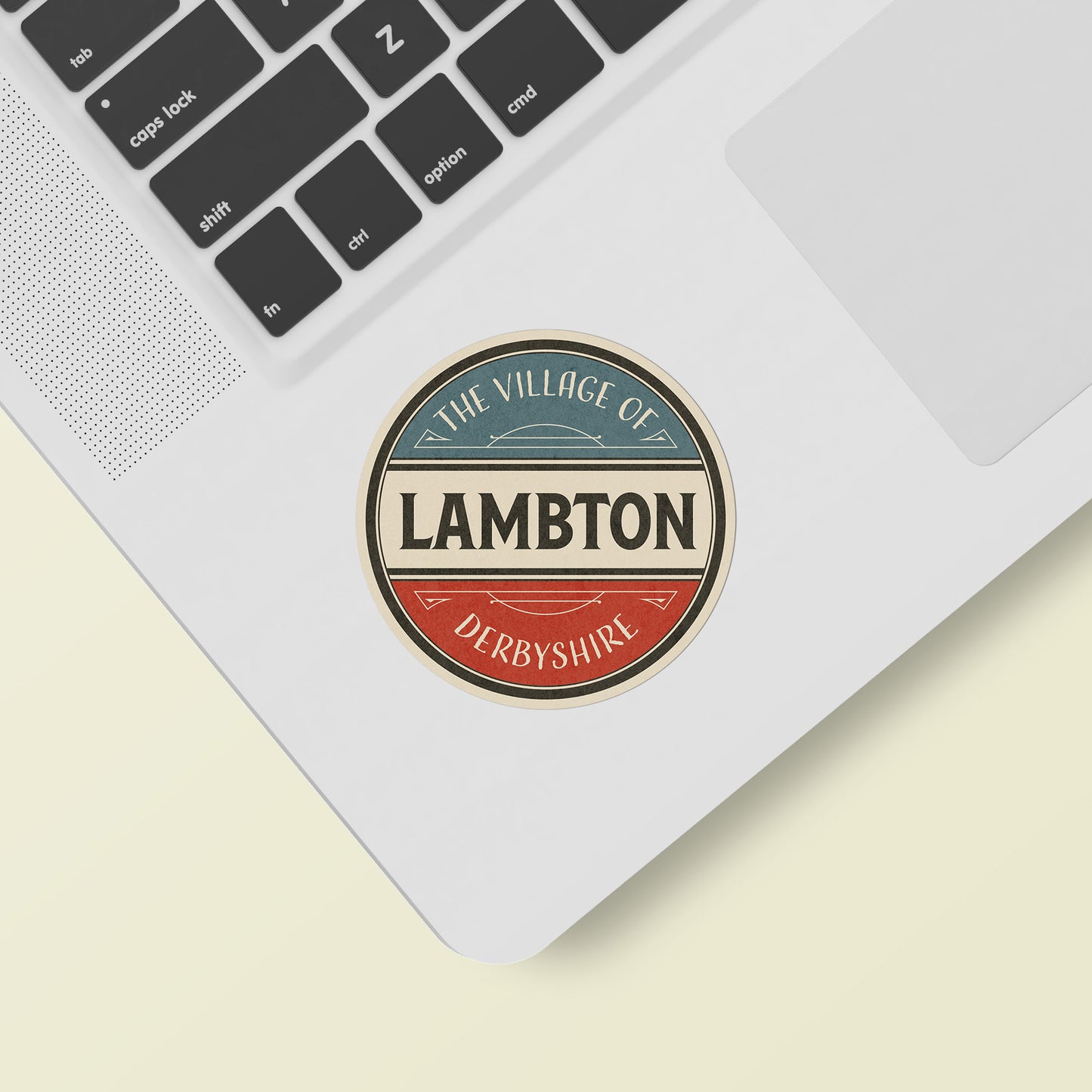 Pride and Prejudice Lambton Vintage Travel Label Vinyl Sticker