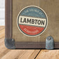 Pride and Prejudice Lambton Vintage Travel Label Vinyl Sticker