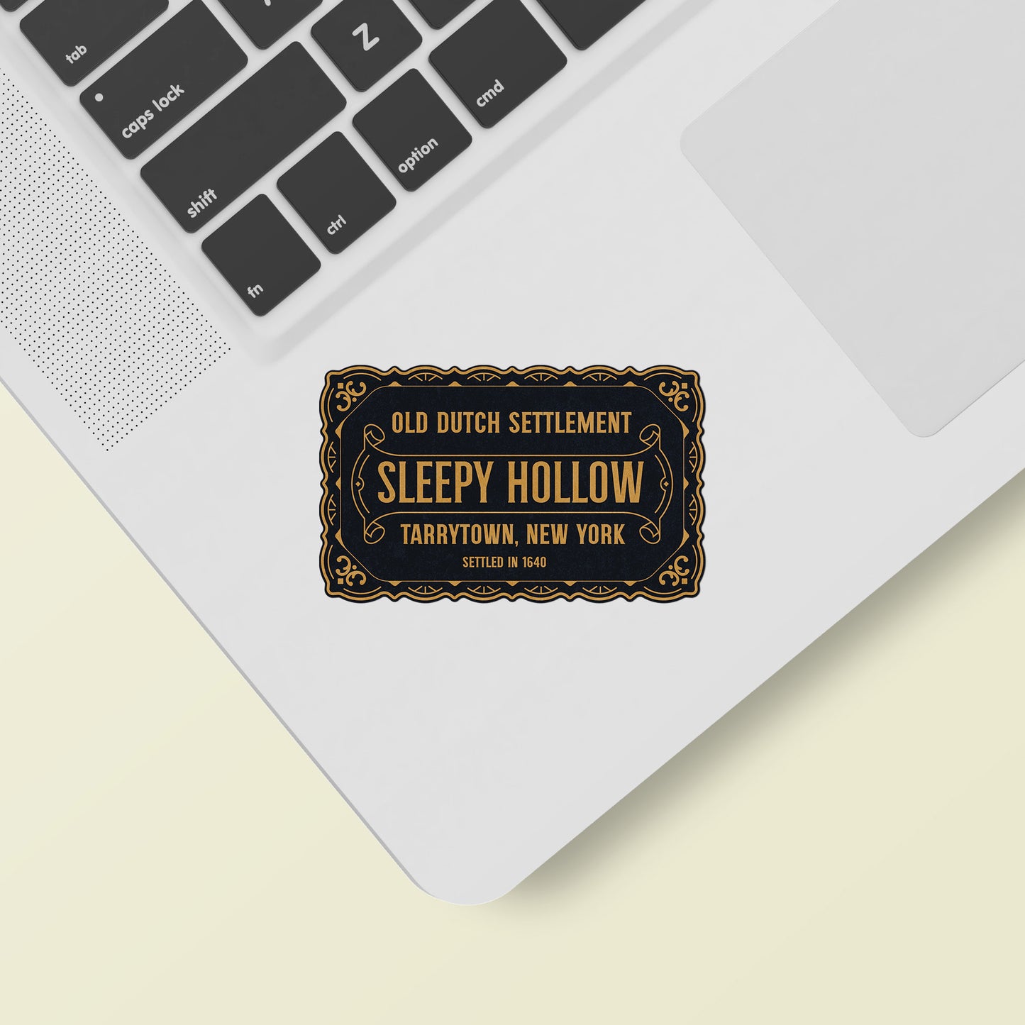 Sleepy Hollow Vintage Travel Label Vinyl Sticker